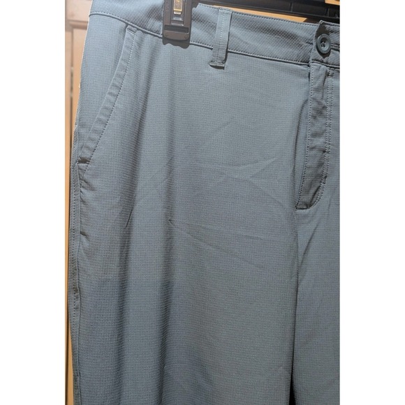 Eddie Bauer Stretch Ripstop Crop Pants Womens 10 Gray Zip Pocket Hiking Outdoors - Picture 3 of 10
